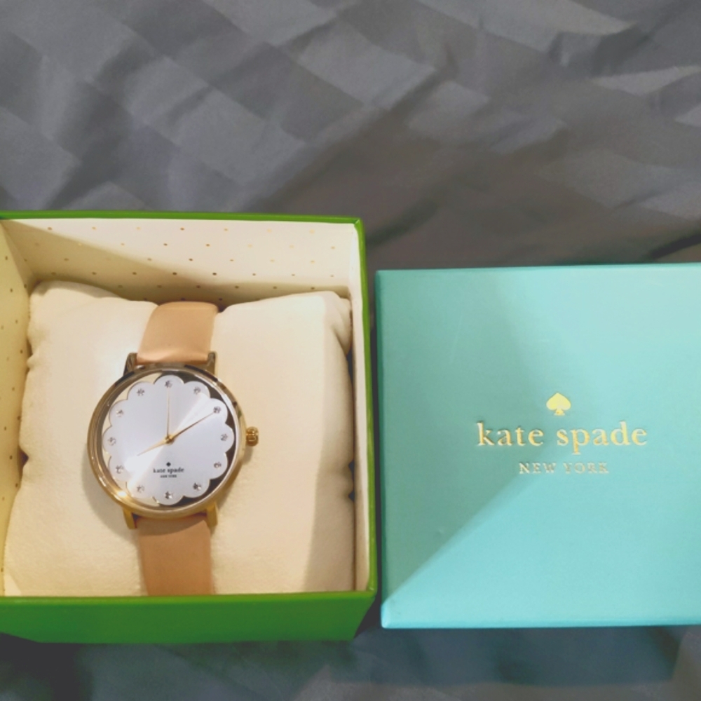 Kate Spade Gold and Tan Watch - Picture 2 of 6